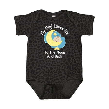 

Inktastic Gigi Loves Me to the Moon and Back Gift Baby Boy or Baby Girl Bodysuit