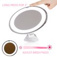 thumbnail image 5 of 10X Magnifying Makeup Mirror with Suction Cup and LED Light Bathroom Mirror, 5 of 5