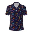 thumbnail image 2 of Daiia Games Pattern Men’s Polo Shirts,Solid Deck Shirt,Classic Fit, Breathable Cotton Polo for Casual and Sport Wear-Medium, 2 of 7