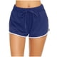 thumbnail image 4 of Gibobby Pantalones dama Cintura elástica casual Yoga Mujeres Pantalones altos Vendaje Cintura Pantalones cortos Mujeres Pantalones de yoga(Azul， L), 4 of 5
