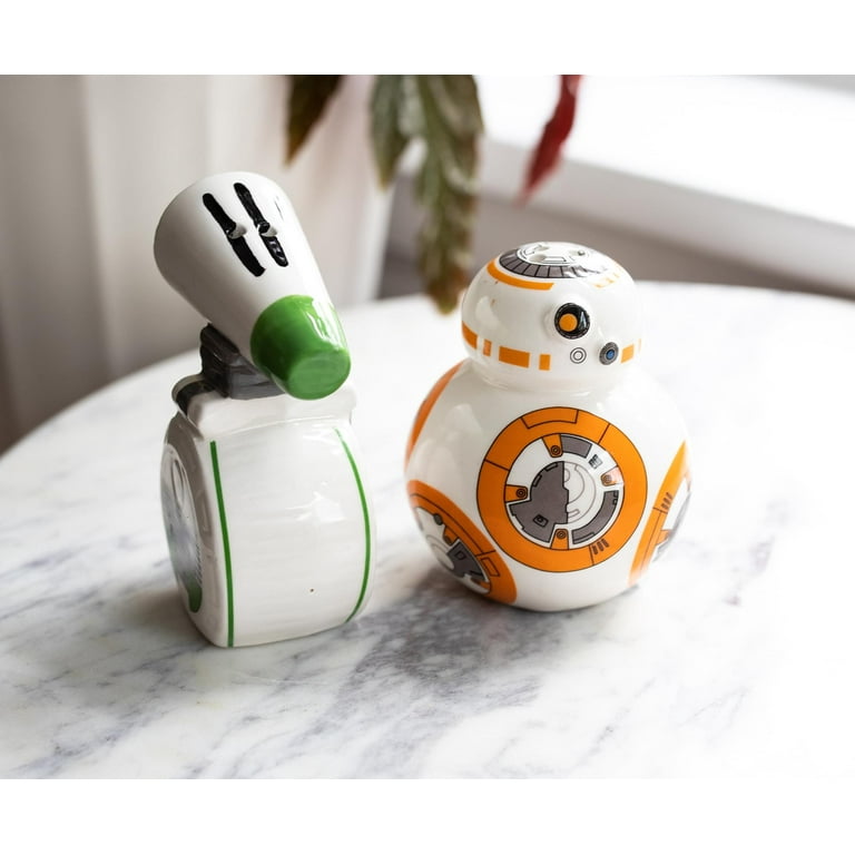 Seven20 Star Wars BB-8 and D-O Ceramic Salt and Pepper Shakers | Set of 2