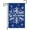 Blue, variant on diyeu Christmas Winter Welcome Garden Flag 12x18 Inch Double Sided Burlap, Snowflake Yard Flags for Holiday Xmas Yard Outdoor Decoration(ONLY FLAG)