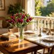 thumbnail image 1 of Adornos de tulipanes artificiales para mesas de hotel | Decoraciones con flores de tulipán artificiales para bodas | Fotografía de bodas y ramo de novia, 1 of 6