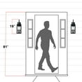 thumbnail image 6 of C Cattleya 19in. 3-Light Matt Black Outdoor Wall Lantern with Seeded Glass and E12 Base Socket, 6 of 7