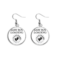 thumbnail image 1 of Ring Loading Infant Boys Ear Dangle Silver Drop Earring Jewelry Woman, 1 of 3