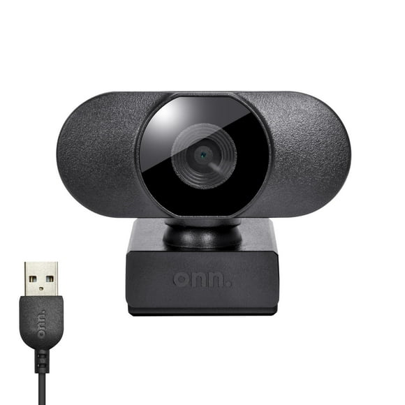Caméra Web de 1440p à tête pivotante de onn. Cordon de 1,8 m, mise au point automatique