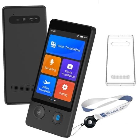Language Translator Device, Two Way Real Time Translator with 144 Languages No WiFi Needed, 2025 Upgraded W12 AI Translator Voice/Offline/Photo Translation for Travel, Business, Learning