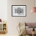 thumbnail image 3 of Historic Framed Print, [The White House (Executive Mansion"), Washington, D.C. Basement plan]", 17-7/8" x 21-7/8", 3 of 9