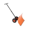 thumbnail image 1 of Pelle à Neige en Acier Robuste de 29 Pouces avec Roues – Manche Incliné à 5 Positions Réglables, Conception Ergonomique à Roues, Lame de Charrue en Métal Durable – Déneigement Sans Effort pour Entrée, Trottoir et Patio, 1 of 7
