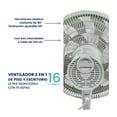 thumbnail image 2 of Ventilador 2 en 1 Tek  Pie y Escritorio 16 base 15 aspas 98 cm Verde, 2 of 5
