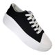 thumbnail image 2 of Slipper Urban Canvas Casual Platform Black 7083 - Mujer, 2 of 4
