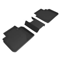 3D MAXpider KAGU Floor Mat (BLACK) compatible with HONDA ACCORD 2023-2024 - Second Row