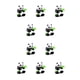 thumbnail image 2 of Adornos para pasteles de juguete de Panda Bewildely Tipo 2 10piezas, 2 of 4