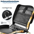 thumbnail image 4 of FORMRS Zipper Binder with Shoulder Strap 2-inch Ring 500 Sheet Capacity File Bag, Beige Sunflowers, 4 of 5