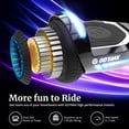 thumbnail image 7 of Gotrax GLIDE PRO Bluetooth Hoverboard, 6.5" Wheels and 7 Colors Lights Self Balancing Scooters for 44-176lbs Kids Adults Silver, 7 of 7