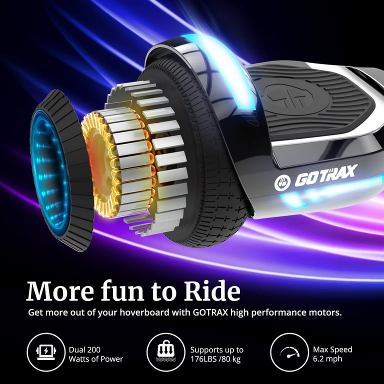 GOTRAX GLIDE PRO Bluetooth Hoverboard 6.5
