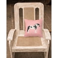 thumbnail image 2 of Pink Check Themed Fabric Decorative Pillow, 2 of 2