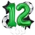 thumbnail image 1 of Globos de fiesta hzqruqh fútbol 12.º cumpleaños 32 pulgadas foil, 1 of 7
