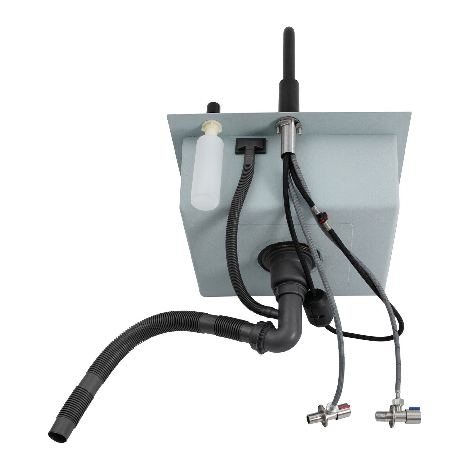 Kitchen Sink Stainless Steel Sink Black Stainless Steel Built-in Sink W/Tap