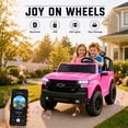 thumbnail image 5 of Conchico Licensed Chevrolet Silverado 24V 2 Seater Powered Ride-On Truck w/Remote & Durable Wheels, Pink, 5 of 9