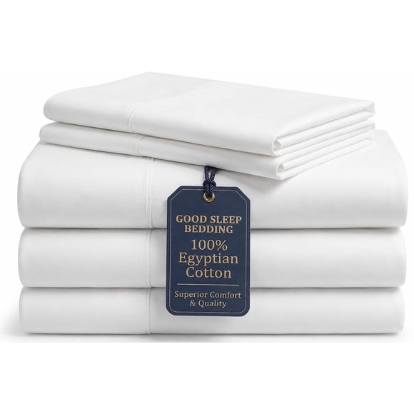 Juego de sábanas Good Sleep Bedding King dividido de algodón egipcio