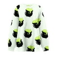 thumbnail image 4 of Dyegold Halloween Crewneck Sweatshirt Teen Girls Women's Fall Tops Women's Sweatshirts Fleece Ladies ​Christmas Shirts ​Fall Sweaters For Women ​My Orders Placed Recently By Me, 4 of 5