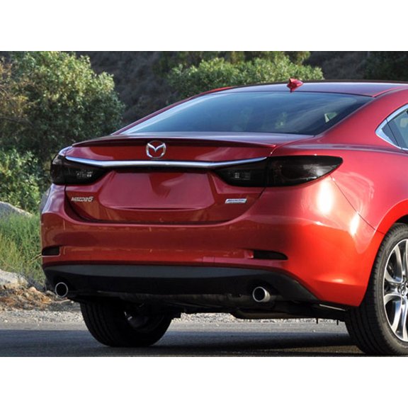 Rvinyl Tail Light Tint Covers Compatible with Mazda Mazda6 2014-2015 - Smoke