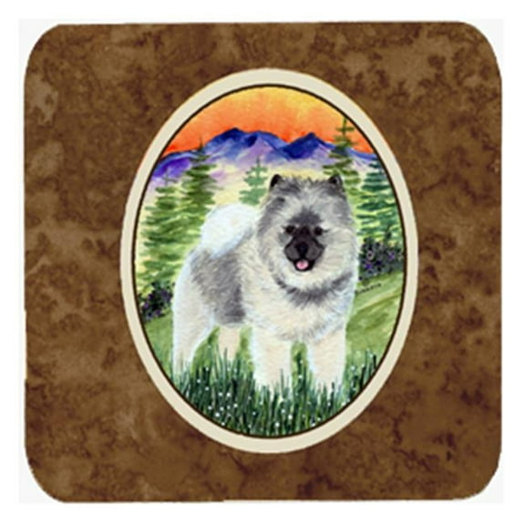 Keeshond Foam Coasters - Set 4