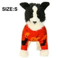 thumbnail image 2 of Suéter de Halloween para perros y gatos Disfraz de Halloween para perros Jersey de calabaza para mascotas de Halloween Jersey de punto de punto de calabaza para gatos naranja, 2 of 5