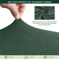 thumbnail image 3 of CHUN YI 1 Piece Cushion Cover Spandex Stretch Textured Grid Box Cushion Seat Slipcover, 3 of 6