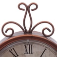 thumbnail image 5 of DENEST 6.69'' Vintage Table Clock Silent for Home Living Room Office Decor Iron Bronze, 5 of 9