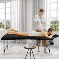 thumbnail image 2 of Giantex Professional Portable Massage Bed, Massage Table w/Aluminum Frame & Adjustable Height, Salon Spa Tattoo Bed, 2 of 8