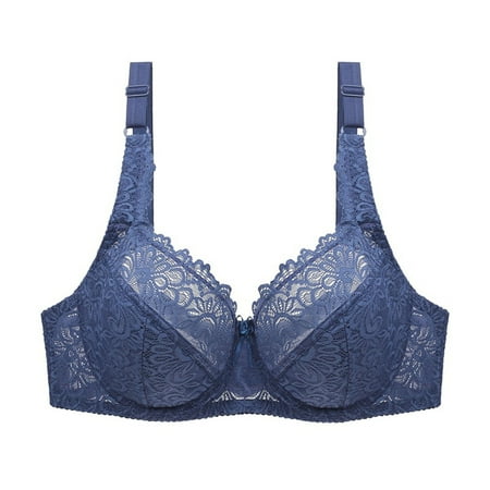 yievot Women s Lace Wireless Bra  Full-Coverage Wirefree Bra  Adjustable Straps Bra for Everyday Wear on Clearance