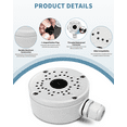 thumbnail image 4 of OHWOAI Aluminum Junction Box for Surveillance Camera,Waterproof Security Camera Mount,Hide Cables on Wall, 4 of 9