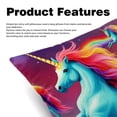 thumbnail image 2 of Robot Unicorn Attack Covers Pillows Set of 2 with Unique Patterns, Throw Pillow Inserts for Bed or Couch, Available in 16x16, 18x18, 20x20 Inches for Any Occasion, 2 of 6