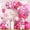 Hot Pink, variant on Maxxmarket 144pcs Blue Balloons Arch Garland Kit, 18/12/10/5 Inch Blue White and Silver Party Balloons Silver Confetti Latex Balloons for Birthday Wedding Baby Shower Deorations