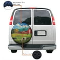 thumbnail image 4 of KAKALAD Red Barn And Cows 03 Spare Tire Cover Universal Car Vehicle Tools For Rv SUV Truck Camper Travel Trailer Accessories Buckle 15” Inch, 4 of 6