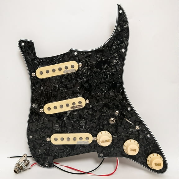SSS Guitar Prewired Loaded Pickguard, with Wilkinson Alnico V Single Coil Pickup, for Strat guitar