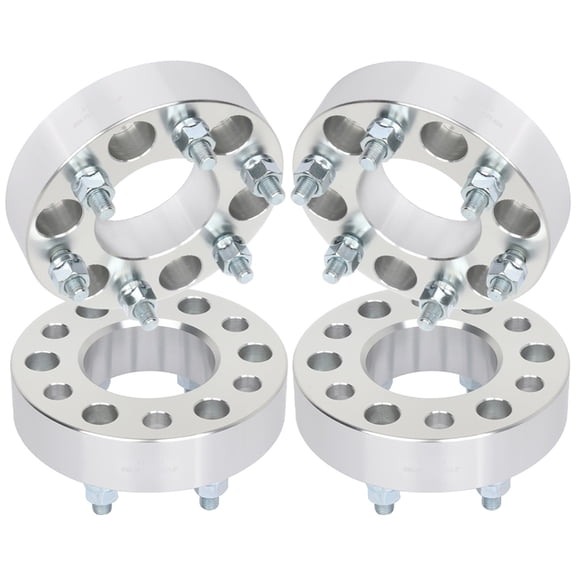 ECCPP fit for 2002-2006 for GMC Envoy XL 1.5" 6 lug Wheel Spacers 6x5 to 6x5 6x127mm 12x1.5 Studs 78.3mm Silver