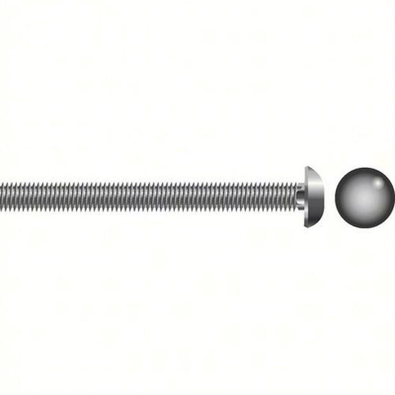 SeaChoice 00137; 5/16-18X6 Carriage Bolt Stainless Steel 5/ Bag