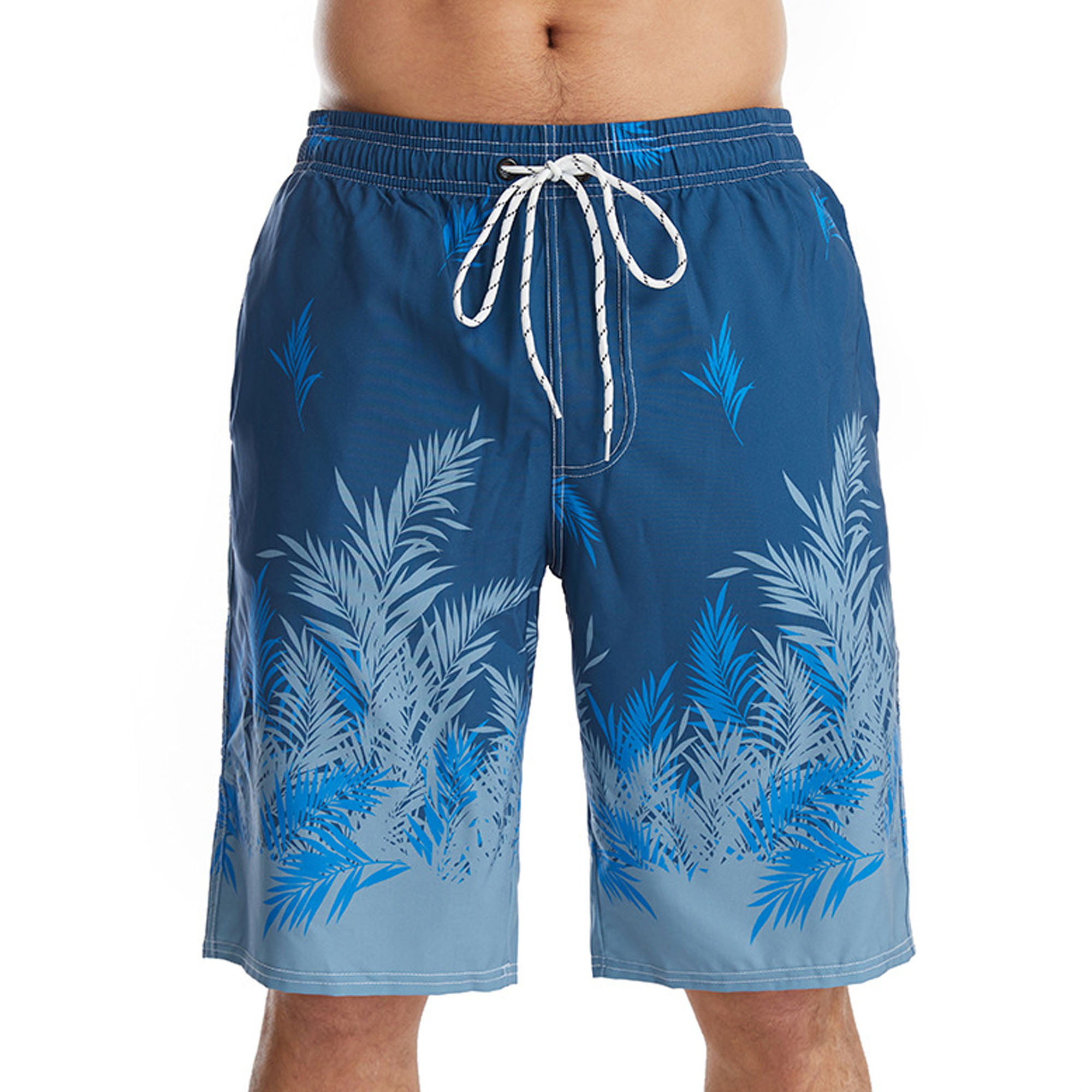 Dog Yoga Mens Beach Shorts Swim Trunks Stripe Quick Dry Casual Polyester Swim Shorts