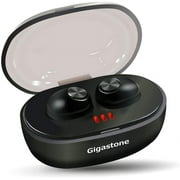 Gigastone T1 True Wireless Headphones Bluetooth Earbuds, TWS Bluetooth Headphones with Charging Case, in-Ear Wireless Earbuds with Microphone, Automatic Pairing, IPX5 Waterproof for Sports Workout Gym