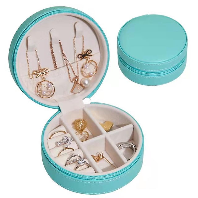 Small Jewellery Box Organizer Travel Leather Carry Storage Case Jewelry Boxes
