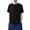 #0261-Black, variant on Men Short Sleeve Crew Neck T Shirt Raglan Sleeves Loose Fit Curved Hem Summer Casual Solid Tee for Young Men