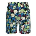 thumbnail image 6 of Alien Invader Zim Gir Men's Beach Shorts Swim Trunks Casual Quick Dry Board Shorts Swimwear with Mesh Lined and Pockets, 6 of 8