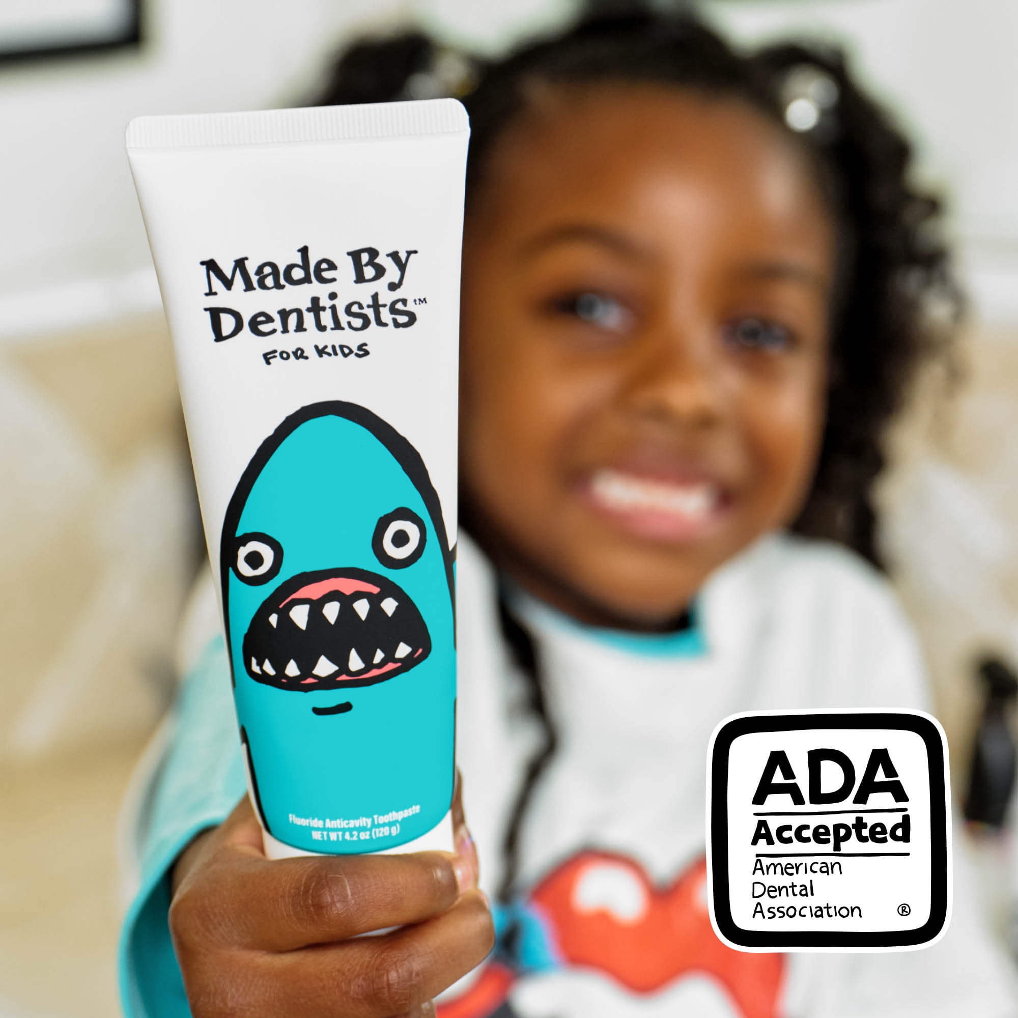 Made by Dentists Shark Anticavity Kids Fluoride Toothpaste, Watermelon, 4.2 oz