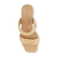 thumbnail image 4 of Dunes + CUSHIONAIRE Technology Women's Iris braided Heel Sandal +Memory Foam, Raffia 10 W, 4 of 5