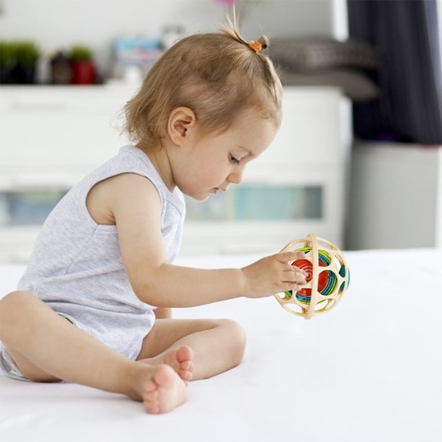 Agiferg Educational Toys Montessori Learning Toys, Infant Hand Grasping Balls Baby Soothing Rattles Early Education Intellectual Development and Grip Training Toys