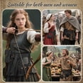 thumbnail image 4 of GOBWCOT Renaissance Belt Pouch Set of 5, Medieval Viking Leather Bracers Pirate Waist Bag Purse Cosplay Costume Accessorie, 4 of 7