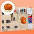 thumbnail image 1 of fastboy Sensory Busy Boards Accessories Bell Developmental Indoor Play Game Orange, 1 of 9